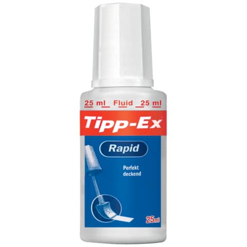 Tipp-Ex, Korrekturfluid Rapid, Flasche à 25ml, weiß