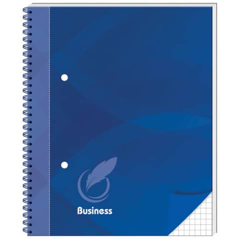 Spiralnotizbuch Business - A5, Hardcover, 96 Blatt , blau