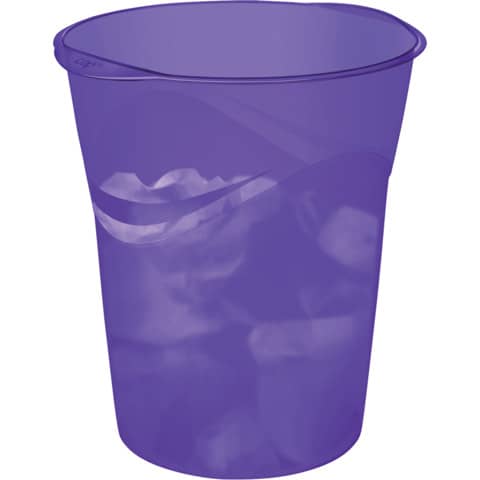 Papierkorb Happy - violett, Ø min/max: 290/305 / 3 34 mm hoch