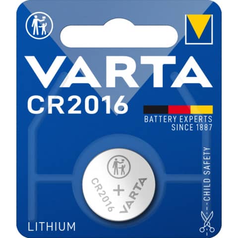 Batterien Electronics Lithium - CR 2016, 3 V