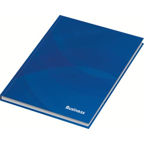 Notizbuch Business - A5, Hardcover, kariert, 96 Bl att, blau