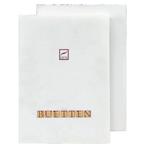 Briefblock Echt Bütten - A4, 40 Blatt, weiß