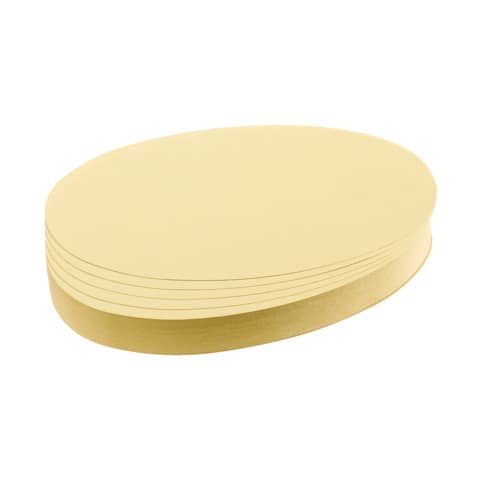 Moderationskarte - Oval, 190 x 110 mm, gelb, 500 S tück