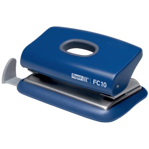 Bürolocher FC10, Kunststoff, 10 Blatt, blau