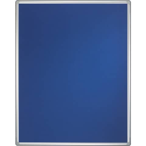 Magnetische Schreibtafel/Filztafel PRO - 180 x 120 cm, weiß/blau