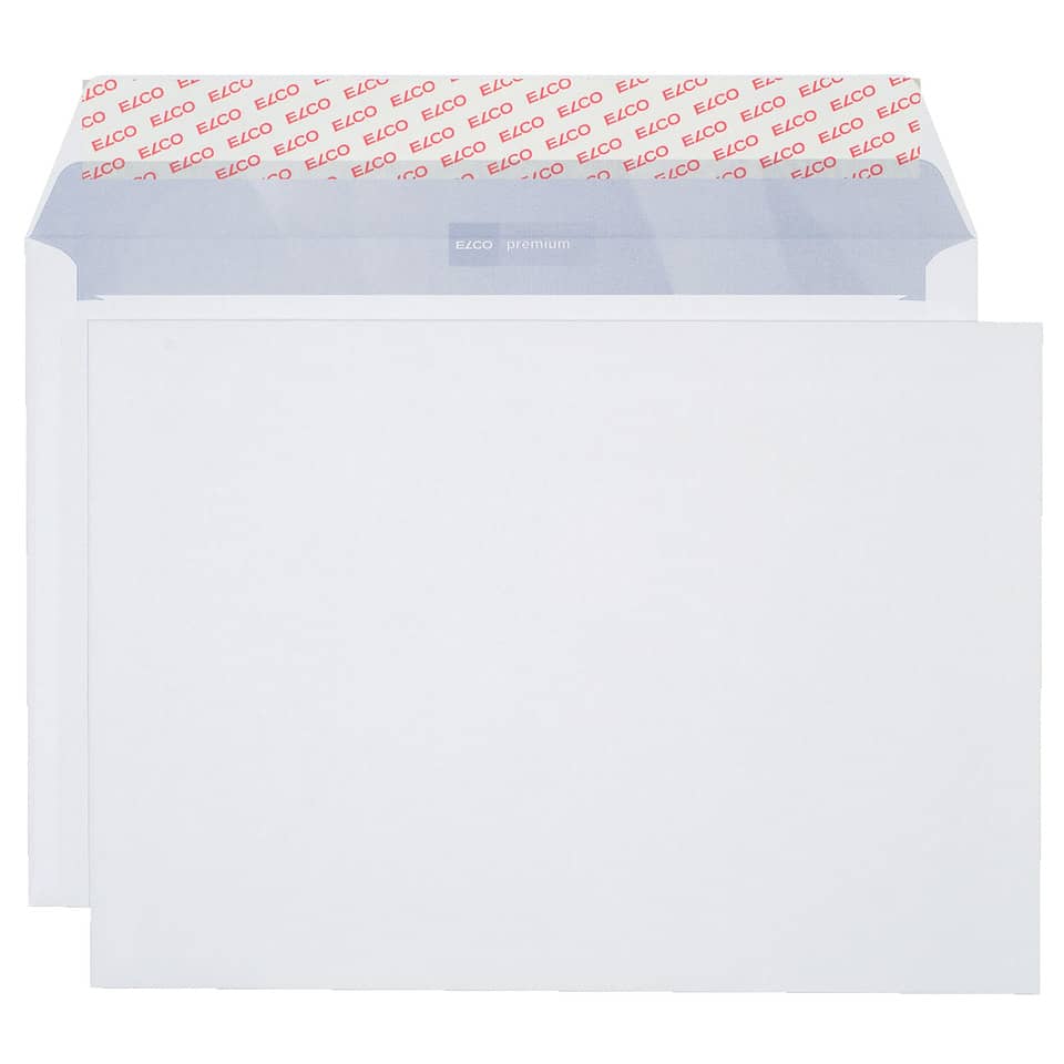 250x Briefumschläge C4 (229x324mm), ohne Fenster, weiß, haftklebend, 120 g