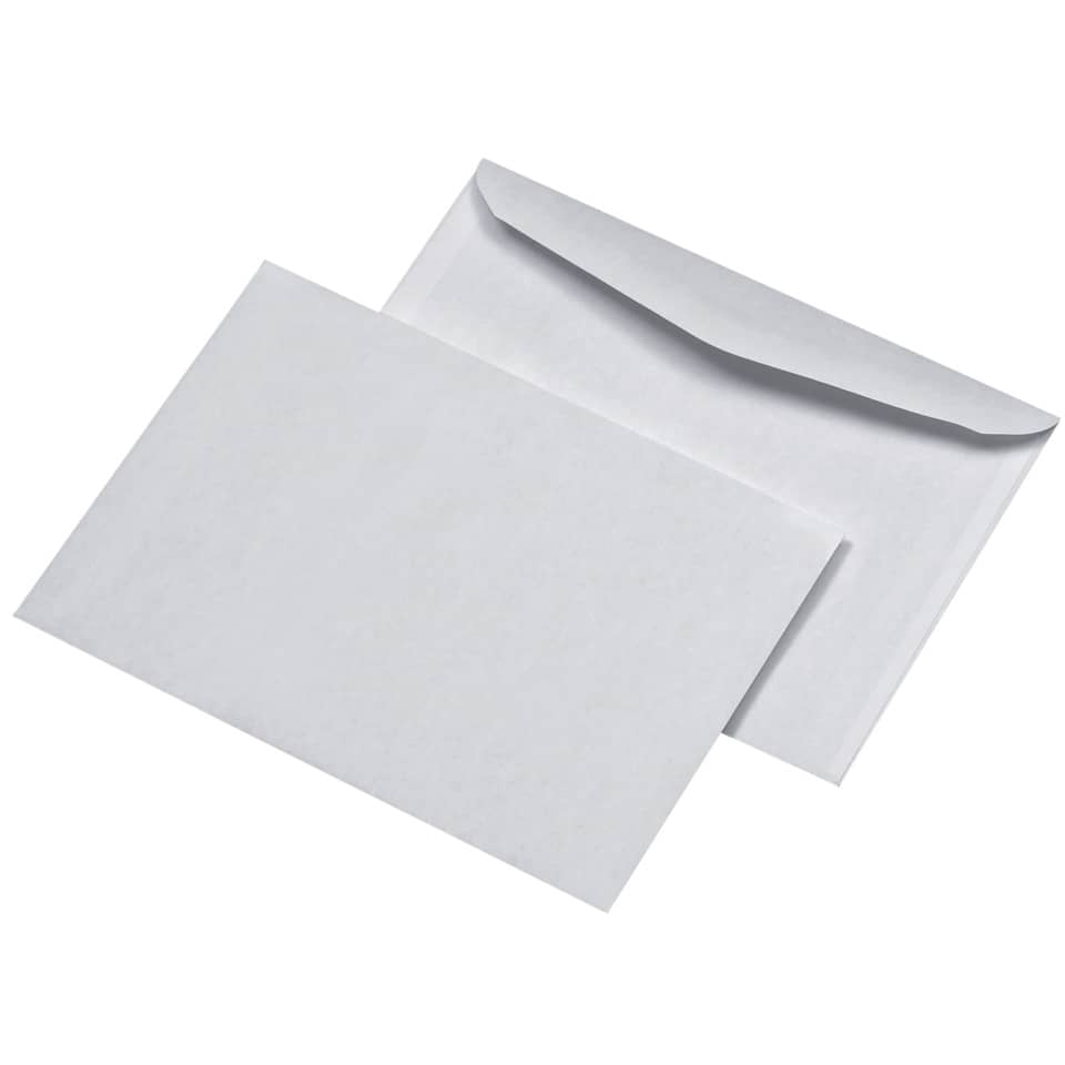 Briefumschläge B6, ohne Fenster, nassklebend, 75 g /qm, 1000 Stück