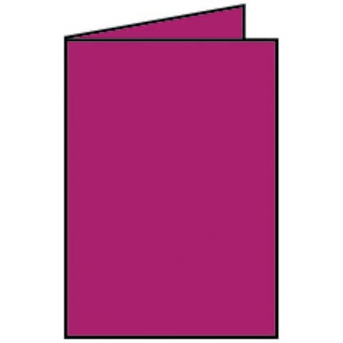 Coloretti Doppelkarte - B6 hoch, 5 Stück, amarena