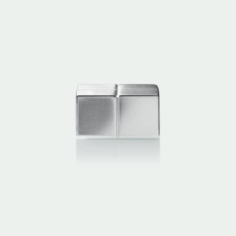 SuperDym-Magnete C10 "Extra-Strong", Cube-Design, silber, 2 Stück