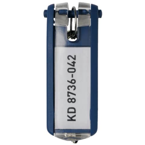 Schlüsselanhänger KEY CLIP - blau - Beutel mit 6 S tück