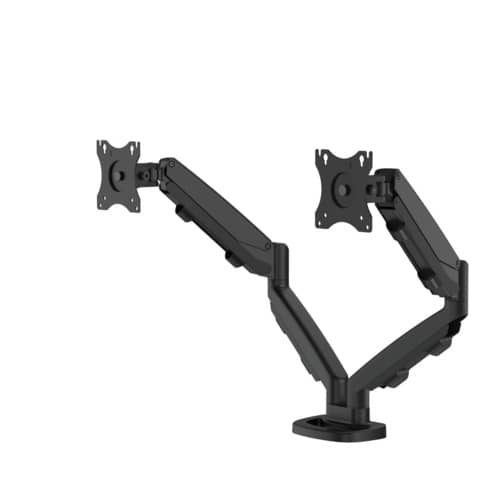 Eppa™ Series Doppel-Monitorarm  - schwarz, 8 kg, K lemme oder Kabeldurchführung