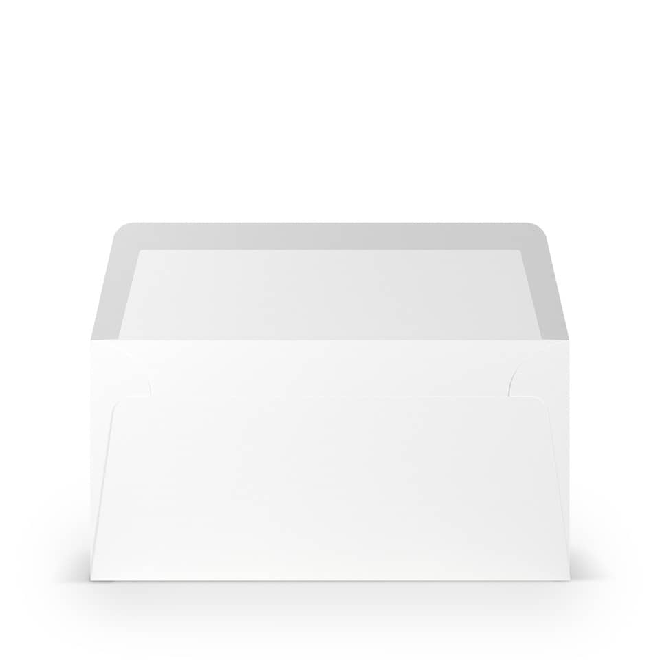 5x Briefumschläge DIN lang (110x220mm), ohne Fenster, weiß, nassklebend, 80g, Coloretti